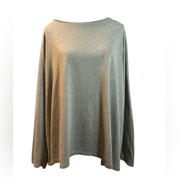 dip Heathered Sage Women's Long Sleeve Tee - Picture 1 of 6